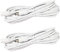 LITAELEK 2pcs 2.5m DC 12V Verlängerungskabel 5.5mm x 2.1mm DC Stecker Buchse DC 0-36V Männlich Weiblich Verlängerung Kabel Netzkabel Verbinder for LED Streifen LED Strip, CCTV Kamera, usw, Weiß