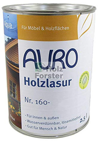 AURO Holzlasur Aqua Nr. 160-67 Grün, 2,50 Liter