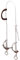 Weaver Leder 30–0642 Gag Trensenzaum mit Twisted Mund Schiebetür-Bit, Burgund, 12,7 cm