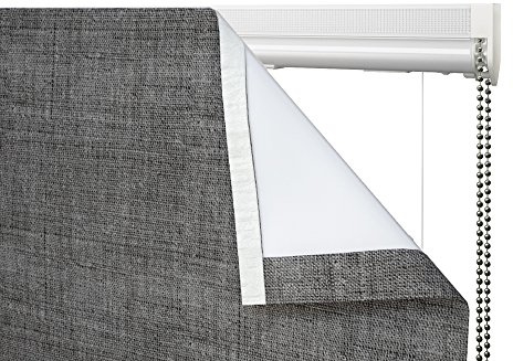 Speedy Deluxe Cassette Roman Blind Kit, White, 90 Cm