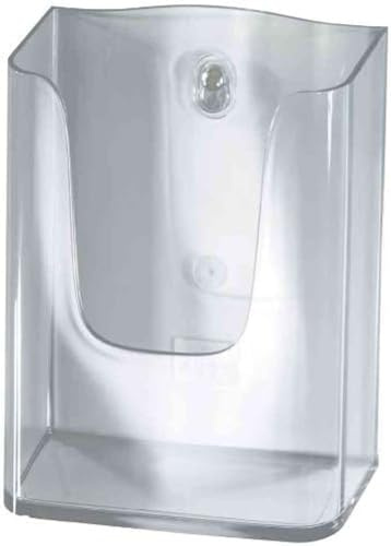SIGEL LH115 Porta-depliant da parete, in acrilico, con 1 tasca per A4 h, 1 pz