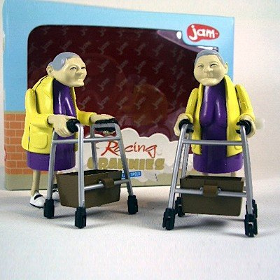 Racing Grannies - Juego de Carreras de Abuelitas, Conjunto de 2