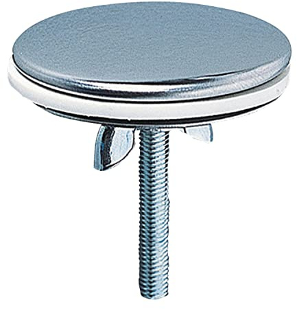 Wirquin 30724022 Cache trou en inox D43 pour évacuation, chromé