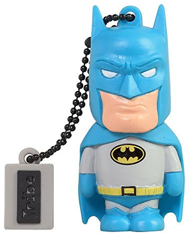 Tribe - Chiavetta USB 8 GB Batman - Memoria Flash Drive 2.0, Personaggio Originale DC Comics, Pennetta USB Compatibile con Windows, Linux e Mac