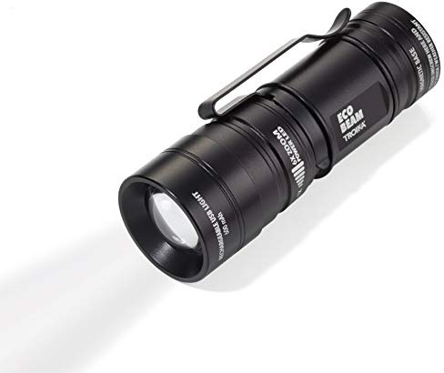 Troika Torcia Eco Beam – tor52/BK – Ricaricabile Lampada LED (Bianco) – 3 funzioni: 2 spessori, Lampeggiante, 6 X Zoom – con Magnet – 600 mAh Batteria – Cavo di Ricarica USB – Das Original