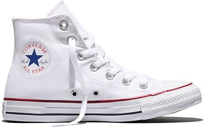 Converse Unisex Adult Chuck Taylor All Star High Top, Optical White, 10 Women/8 Men