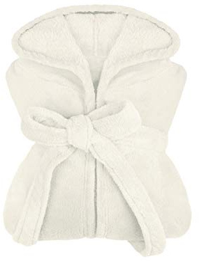 npluseins extra mjuk huva badrock av mysig fleece – i moderna färger och olika storlekar – unisex och vadlång
