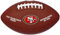 Wilson Für Freizeitspieler Team Logo Komposit-Football American, Braun, Uni