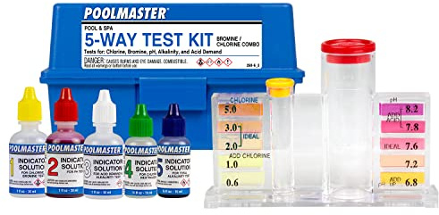 Poolmaster Basic 22260 - Kit de prueba de agua, 5 categorías de prueba, con caja
