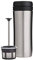 ESPRO Reise-French Press Travel Press, Mini Coffee Maker mit Thermo-Funktion, Edelstahl, Kaffee, to go, 350ml, edelstahl