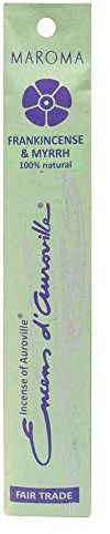 Maroma EDA Incense, Frankincense and Myrrh, 10 Count