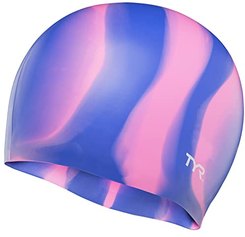 TYR Multi Silicone Cap, Purple/Pink