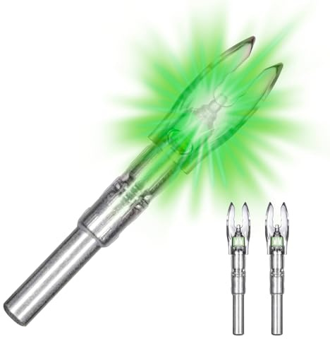 Nockturnal Lighted Nocks for Arrows with .246 / .244/204 Inside Diameter, Green