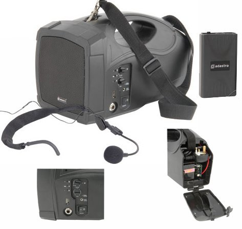 AVSL H25 UK Handheld Wireless PA USB Portable Speaker System VHF Microphone 25W Battery/Mains - UK Model