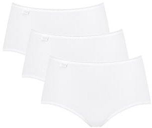 Sloggi Femme 24/7 Cotton Midi C3p Bikini, Blanc, 42 EU