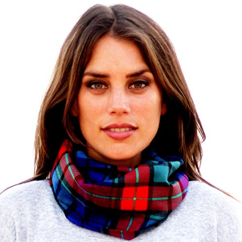 BRANDELIA Bufanda Circular de Punto. Muy Suave con Estampado Premium para Otoño Invierno. Braga de Cuello de Calidad para Mujeres. Hecho de Artesanos en España