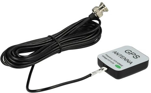 vhbw Antena GPS Compatible con Garmin GPS 205, 45, 45XL, 48, 50, 65, 75, 89, 90, 92 navegador - Base magnética, con conexión BNC, 5 m