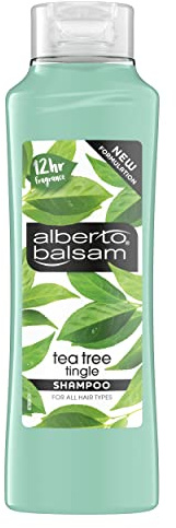 Alberto Balsam Tea Tree Tingle minty-fresh fragrance Invigorating Shampoo gentle cleansing hair care for all the family 350 ml