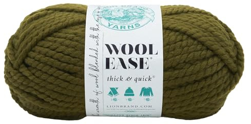 Lion Brand Yarn Company 1-Piece Wool-Ease Thick and Quick, Cilantro
