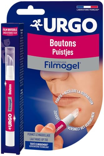 Urgo - Stylo Filmogel Boutons - Accélère la disparition, Purifie - Film invisible - 2ml