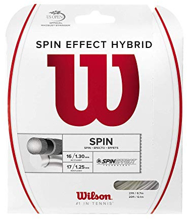 Wilson Spin Effect Hybrid Tennis String - Set, White