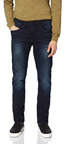 Blend 20701674 Herren Jeans Hose Jogg Denimhose 5-Pocket Jet Fit Slim Fit, Größe:33/34, Farbe:Dark Blue (76204)