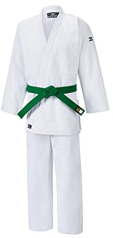Mizuno, kimono Hayato per judo, Bianco / White, Tg. 3/160 cm