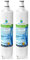 2x AH-WP1 kompatibel Wasserfilter für Whirlpool Kühlschrank SBS002, 4396508, 481281729632, 461950271171, S20BRS, SBS003