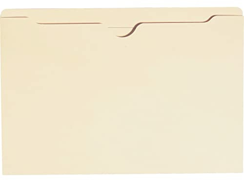 Smead File Jacket, Reinforced Straight-Cut Tab, Flat-No Expansion, Legal Size, Manila, 100 per Box (76500)