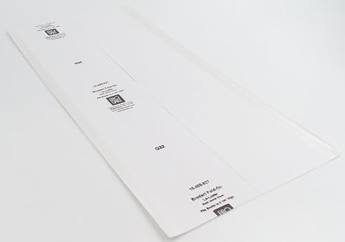 10 Pack 9 1/2 x 20 Genuine Brodart Book Jacket Covers - Fold-On, Center-Loading