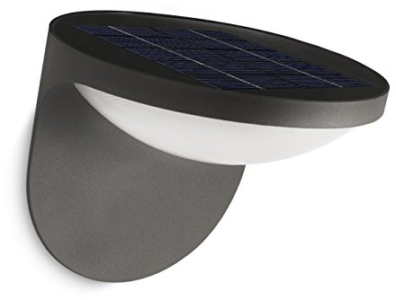 Philips Solar LED Wandaußenleuchte Dusk, anthrazit, 178079316