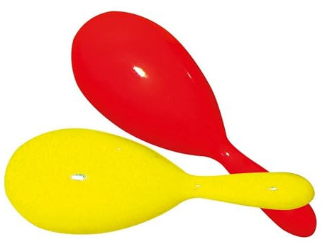 P 'tit payaso 22430 Maracas de plástico – 19 cm – la par –, Multicolor