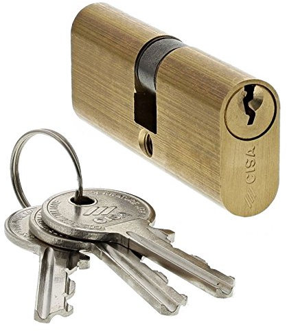 CISA 108210120, Cylindre de serrure ovale, laiton, 30/40 mm