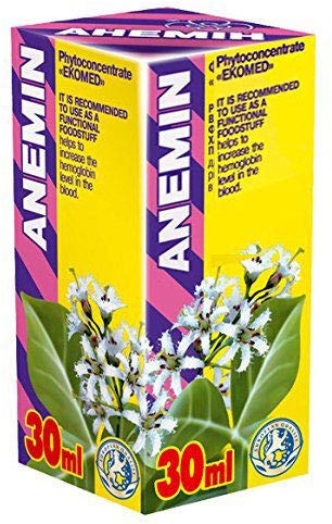 ANEMIN 30ml Phyto Concentré Extraits naturels de plantes - Hémoglobine - Clarence en fer - Carence en vitamine B12 en acide folique - Anémie
