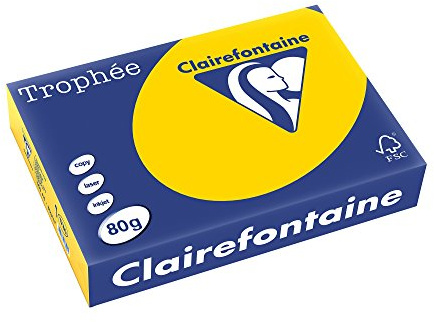 Clairefontaine Trophee Colours Paper 80gsm Ream-wrapped A4 Gold Ref 1780 [500 Sheets]