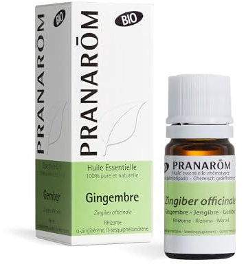 PRANAROM - Jengibre - Aceite Esencial Quimiotipado - Tónico Digestivo - 100% Puro y Natural - HECT - 5 ml