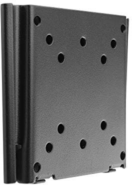 TooQ LP1023F-B – fast väggfäste för bildskärm/TV/LED/LCD från 10 tum till 23 tum, upp till 30 kg vikt, avstånd till väggen från 15 mm, VESA-format upp till 100 x 100, svart