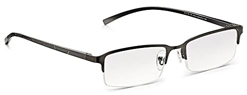 Read Optics Lunettes de lecture pour hommes, demi-monture sans ordonnance, lunettes confortables et élégantes à porter toute la journée