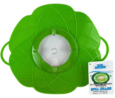 Southern Homewares SH-10081 10-Inch Boil Buddies Silicone Over Spill Stopper Splatter Guard Pot Pan Lid Cover, Green