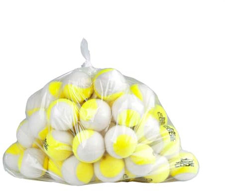 Topspin Balls Unlimited Code Green Tennisball, Drucklose Trainingsbälle - 60er Beutel - gelb/weiß