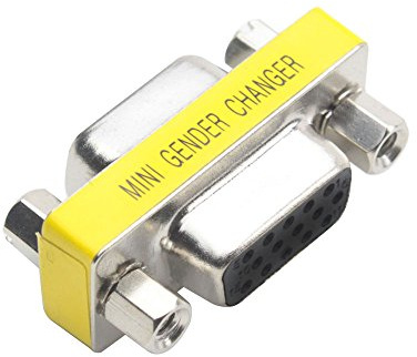 CableWholesale SVGA Mini Gender Changer/Coupler for PC, HD15 Female to HD15 Female