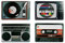 Out of the blue 4 Vintage-Tischsets/Thema TV-Sound 70er-80er Jahre/Maße: 43,5 x 28,5 cm