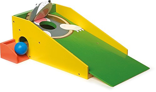 Legler small foot 8177 Minigolf „Maulwurf“ aus buntem Holz, mit zwei Schlägern und vier bunten Bällen, ab 5 Jahren