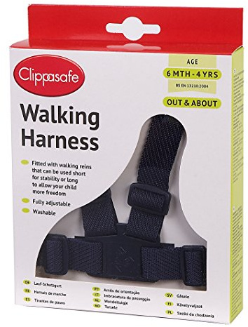 Clippasafe Walking Harness and Reins (Navy)