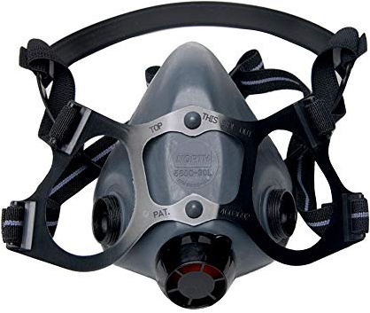 North 5500 Series Niosh-Approved Half Mask Respirator, Large (550030L)