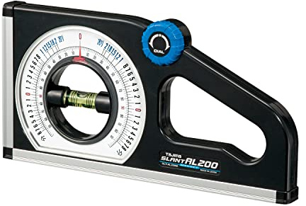 Tajima Winkelmesser/Neigungsmesser (drehbar gelagerter Libelle, Doppelskala für Winkel oder Neigung) – SLT200MY
