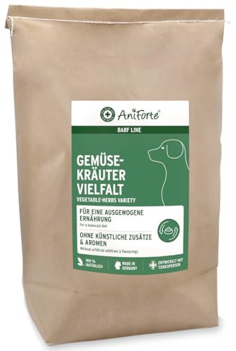 AniForte Barf Zusatz für Hunde Gemüse-Kräuter Vielfalt 5kg - Naturprodukt, Barf Ergänzungsfutter, getreidefrei, glutenfrei, Flocken ohne künstliche Zusätze, 100% Natur Ergänzung barfen, Futter
