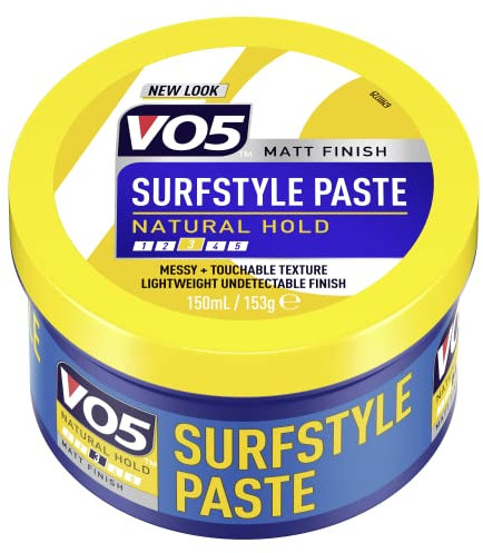 Alberto VO5 SurfStyle Natural Hold Hair Paste for a Natural and Messy Hairstyle 150 ml, (Pack of 6)