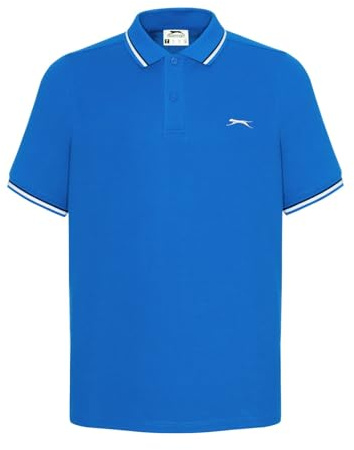 Slazenger Mens Tipped Polo Shirt Royal XL