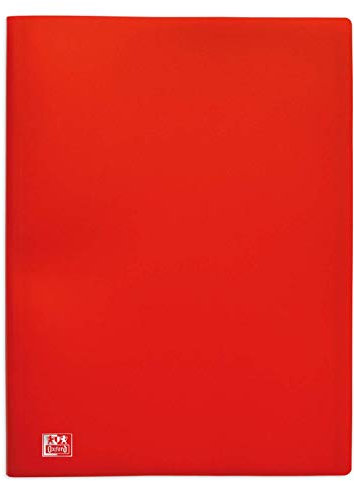 Oxford Protège-documents souples 60 vues polypropylène opaque A4 rouge
